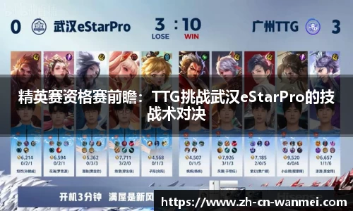 精英赛资格赛前瞻：TTG挑战武汉eStarPro的技战术对决
